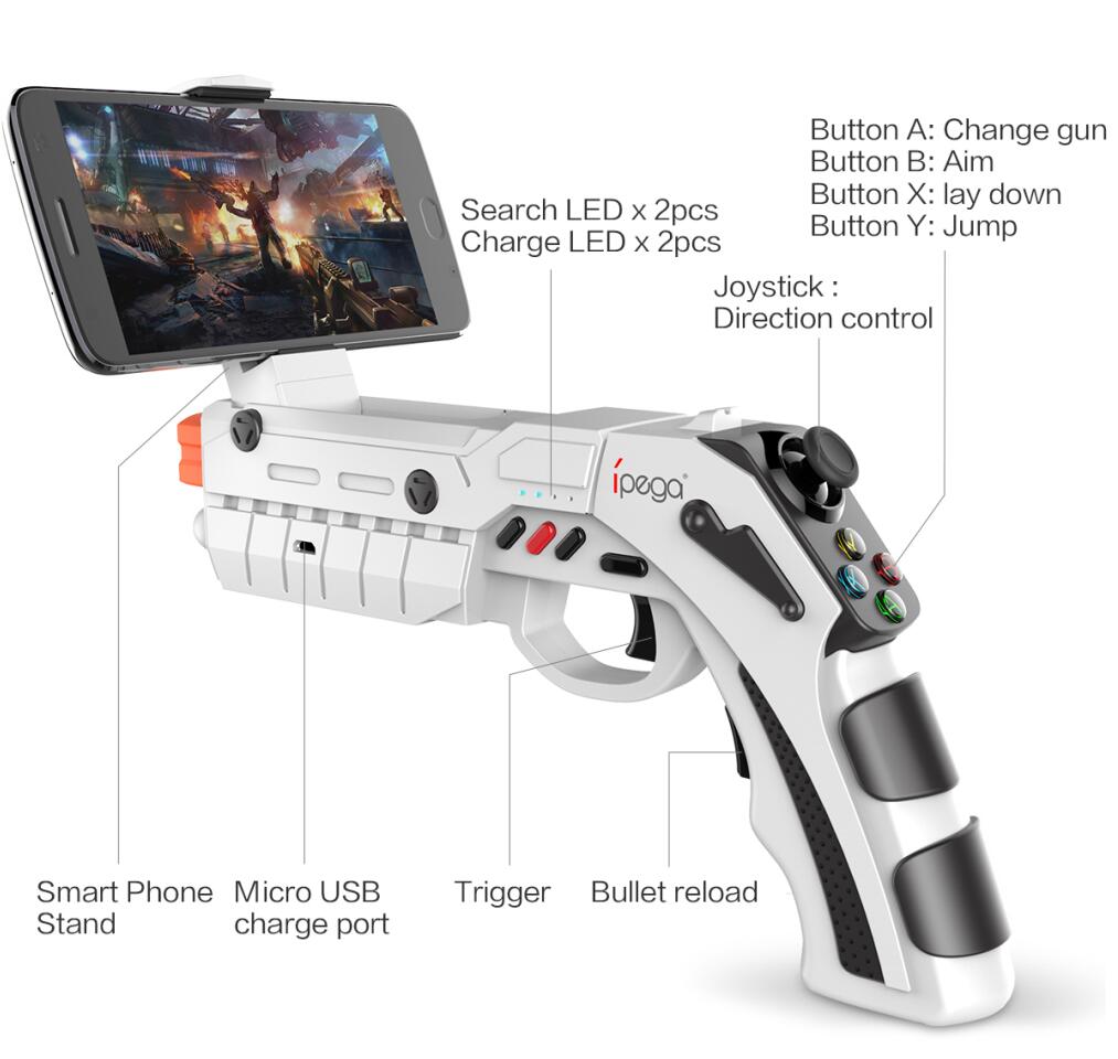 Ipega 9082 AR vibrate rocker game gun